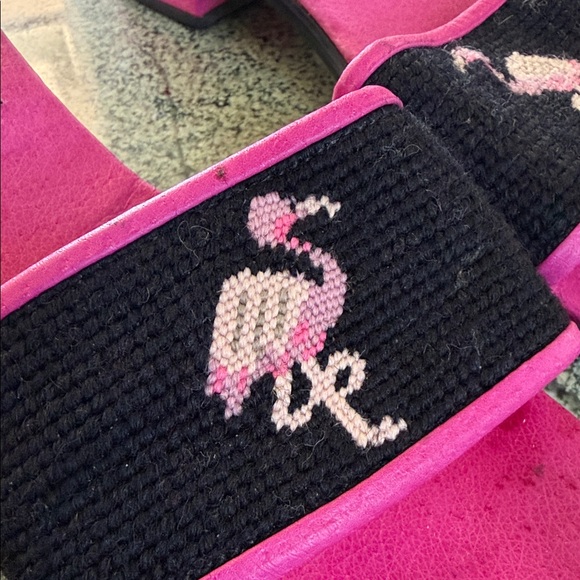 Elegant Pink Flamingo Women's Slide Sandals - Picture 3 of 5